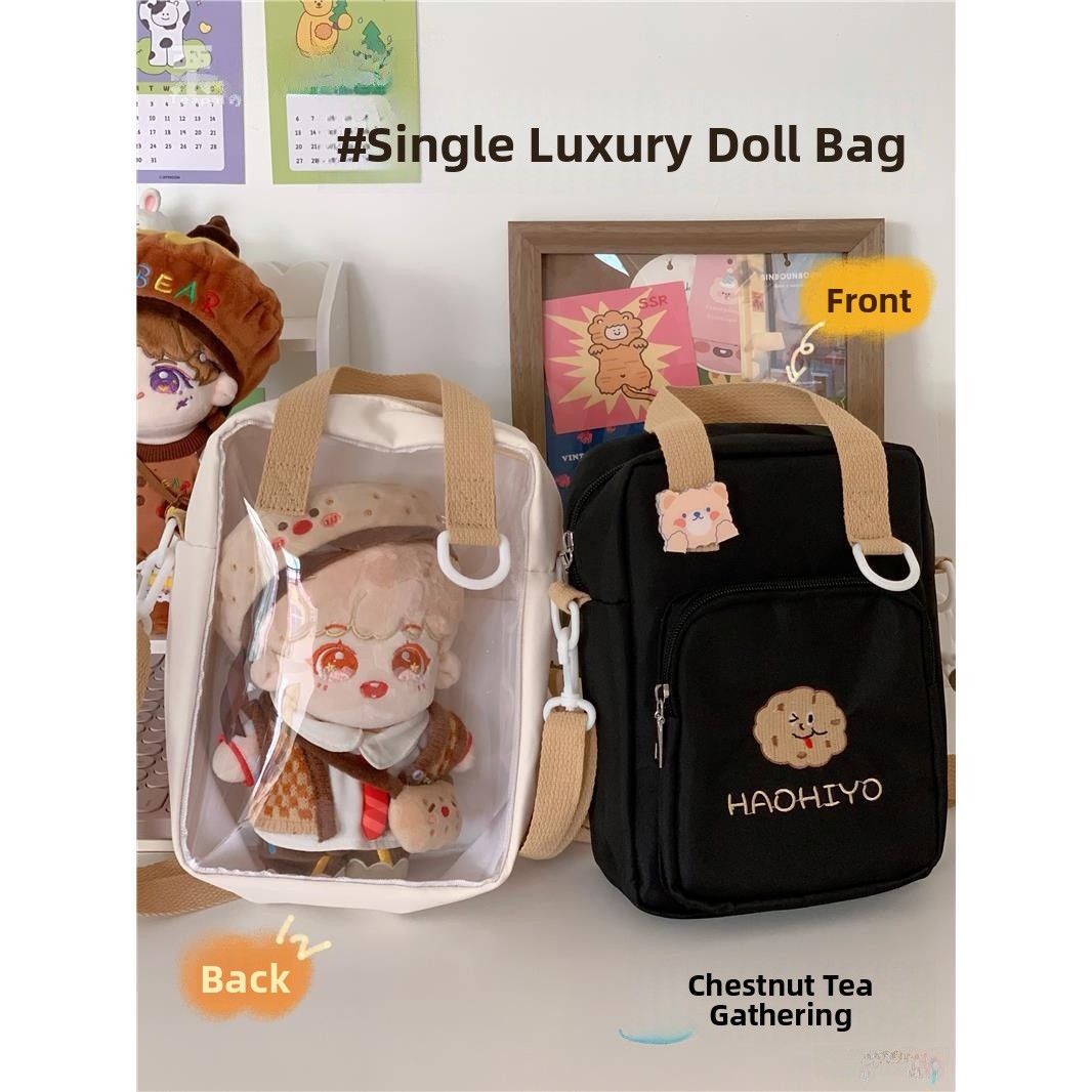 Women'S Young Bags - กระเป๋าสะพายข้างลายการ์ตูนผ้าฝ้ายน่ารัก สไตล์ผู้หญิงหวาน ปักลายหวาน รูปทรงถัง ขนาดเล็ก เหมาะสำหรับสาวๆ