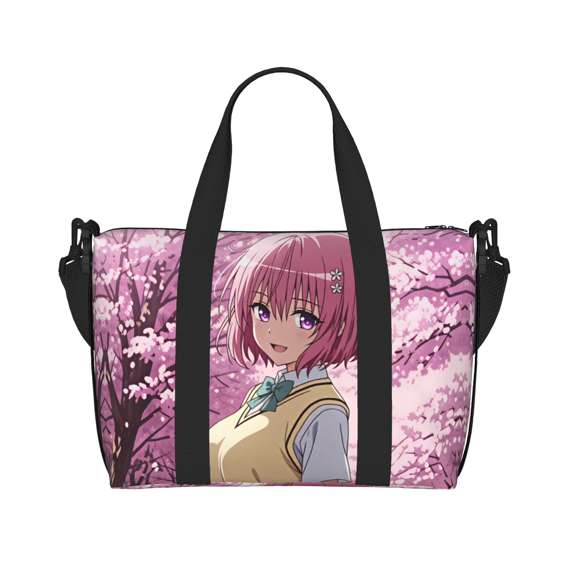 Women Bags Ru - กระเป๋าโท้ทชายหาดลายอนิเมะ Momo Belia Deviluke T-To L-Love